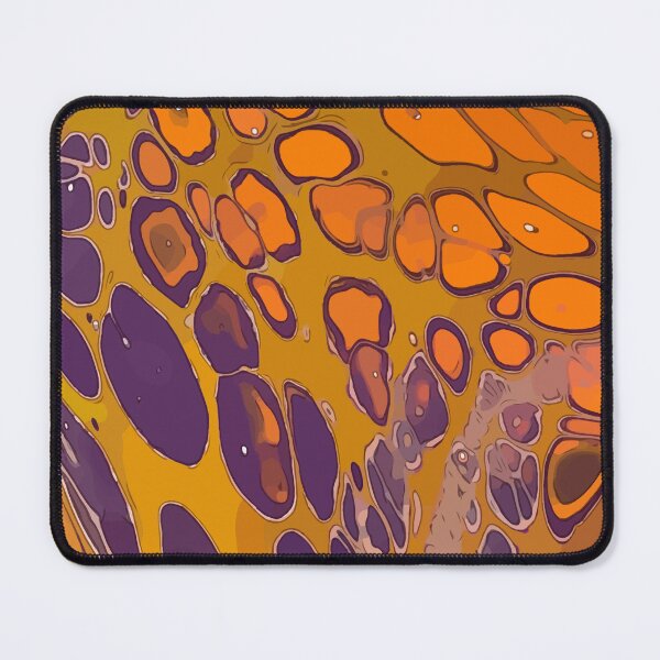 Item preview, Big Cells, Orange and Purple, Dirty Pour Acrylic Organic Pattern - WelshDesignsRB001 designed and sold by welshdesigns.