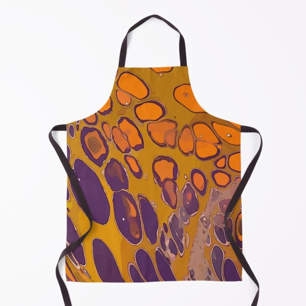Item preview, Big Cells, Orange and Purple, Dirty Pour Acrylic Organic Pattern - WelshDesignsRB001 designed and sold by welshdesigns.