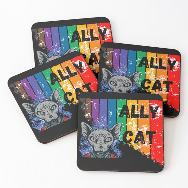 Item preview, Ally Cat LGBT designed and sold by ArtisShops.
