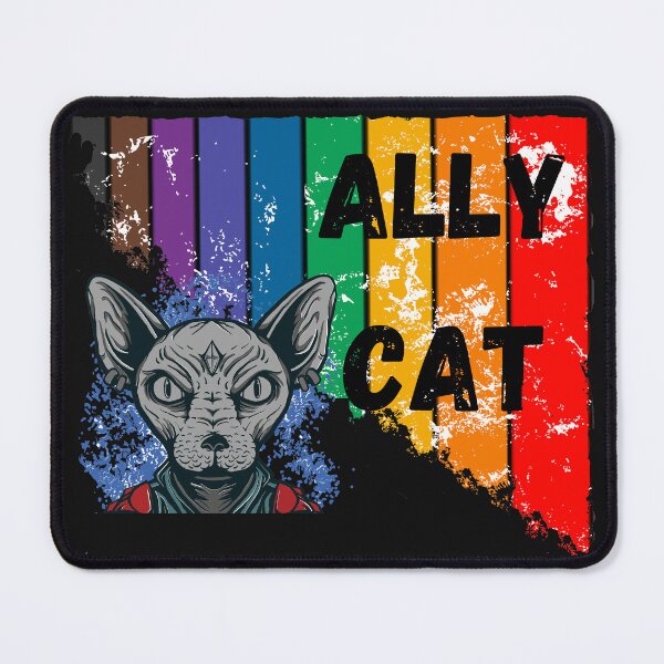 Item preview, Ally Cat LGBT designed and sold by ArtisShops.
