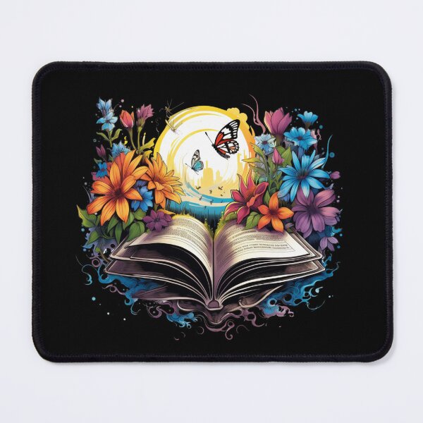 Item preview, Open Book with Wild Flowers Book Aesthetic designed and sold by ArtFromBeyond.
