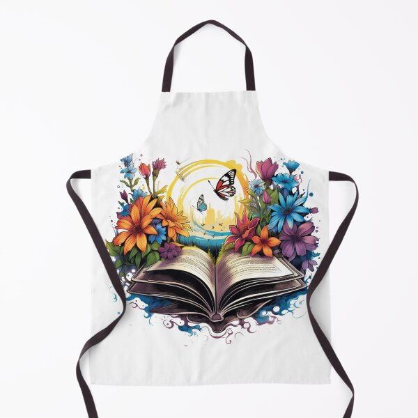 Item preview, Open Book with Wild Flowers Book Aesthetic designed and sold by ArtFromBeyond.