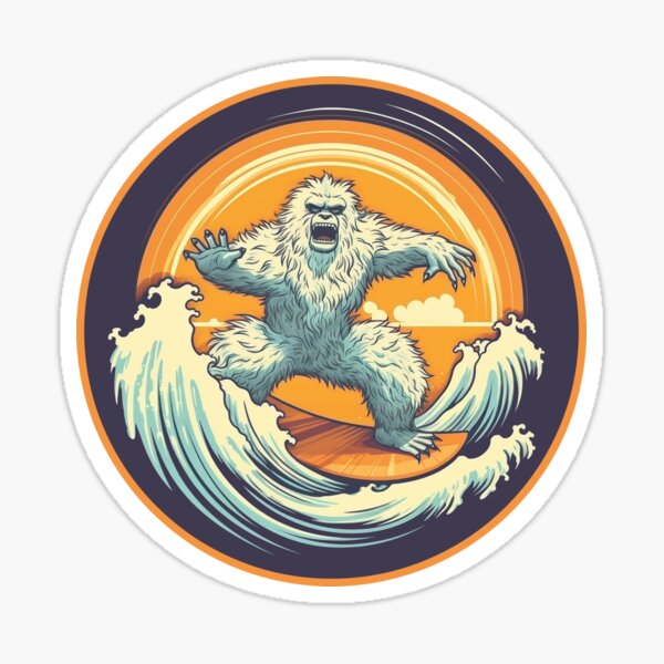 Item preview, Surfing Yeti designed and sold by Madraisinface.