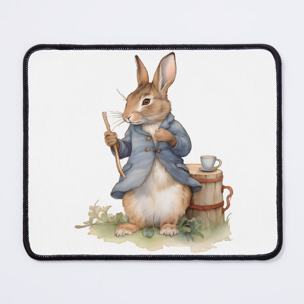 Item preview, Peter Rabbit with cup of tea in waistcoat designed and sold by dzineNJ.