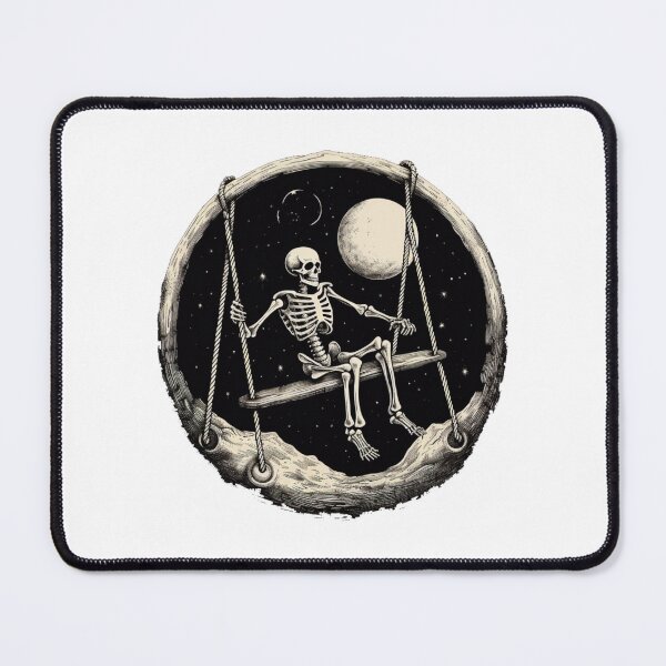 Item preview, Spooky Skeleton Swinging on Half Moon - Halloween T-Shirt designed and sold by UmutK.