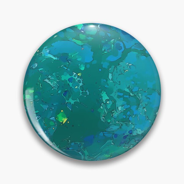 Item preview, Neon Cool Blues and Greens, Dirty Pour Acrylic Organic Pattern - WelshDesignsRB001 designed and sold by welshdesigns.