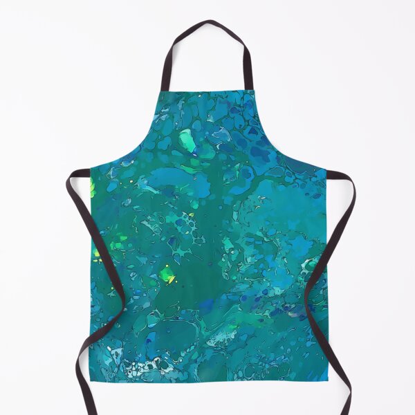 Item preview, Neon Cool Blues and Greens, Dirty Pour Acrylic Organic Pattern - WelshDesignsRB001 designed and sold by welshdesigns.