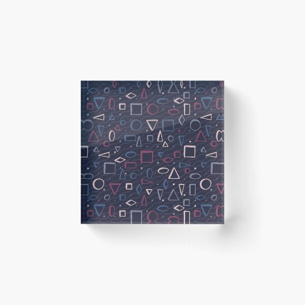 Item preview, Geometric Shapes Dark Purple designed and sold by Ili Dobi.