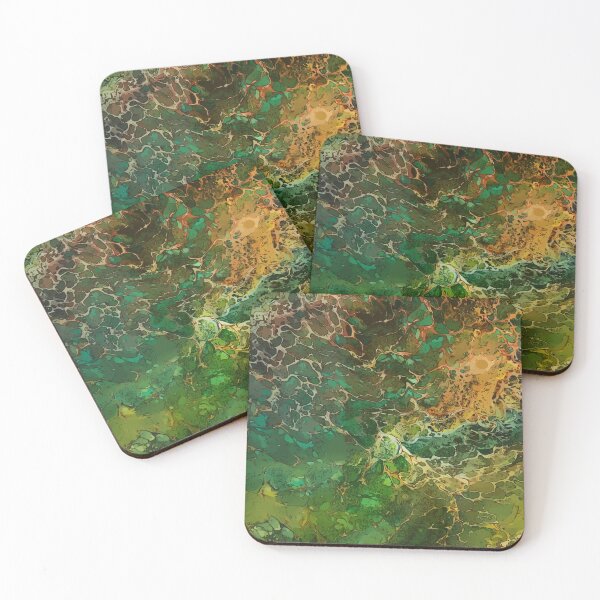 Item preview, Lizard Skin Looking, Dirty Pour Acrylic Organic Pattern - WelshDesignsRB001 designed and sold by welshdesigns.
