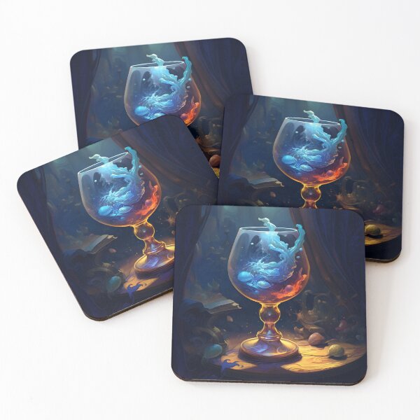 Item preview, Glass of water like ocean designed and sold by Tantanzah.