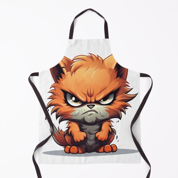 Item preview, Furious Feline - Angry Cartoon Cat - Expressive Cat Lover Tee designed and sold by UmutK.