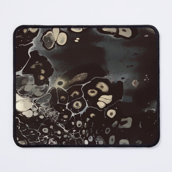 Item preview, Black and White, Dirty Pour Acrylic Organic Pattern - WelshDesignsRB001 designed and sold by welshdesigns.
