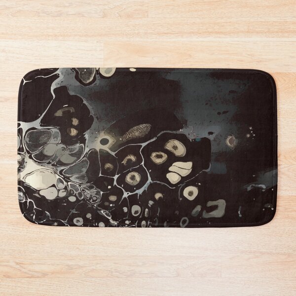Item preview, Black and White, Dirty Pour Acrylic Organic Pattern - WelshDesignsRB001 designed and sold by welshdesigns.