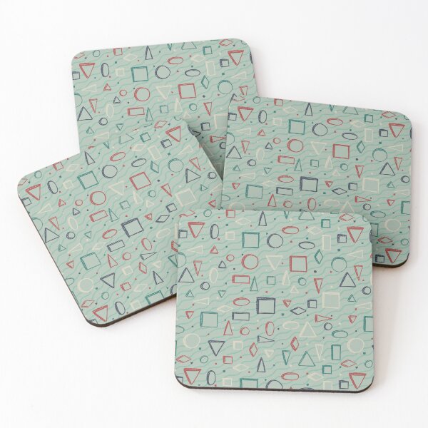 Item preview, Geometric Shapes Pale Teal designed and sold by Ili Dobi.