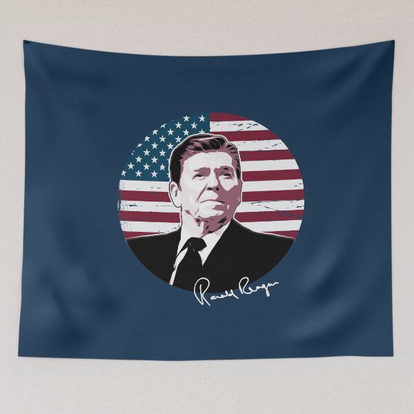 Item preview, Ronald Reagan with the USA Flag - the 40th president of the United States of America designed and sold by MoonDweller.