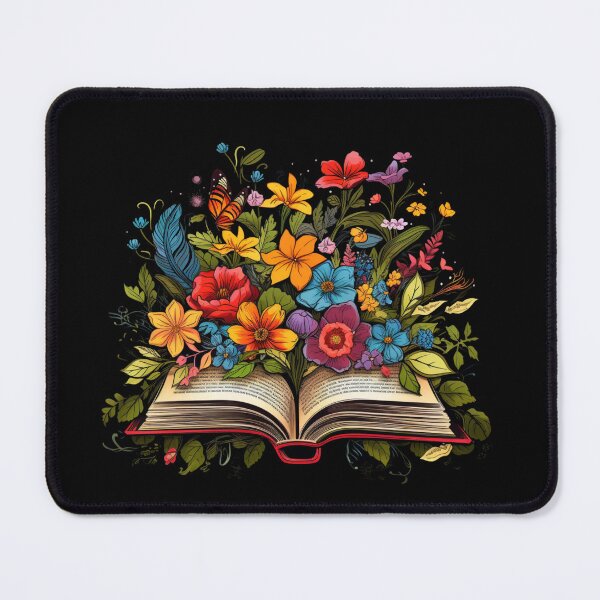 Item preview, Open Book with Wild Flowers Book Aesthetic designed and sold by ArtFromBeyond.