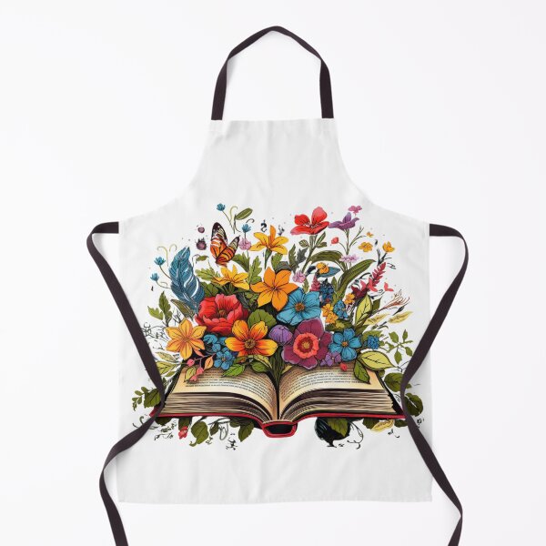 Item preview, Open Book with Wild Flowers Book Aesthetic designed and sold by ArtFromBeyond.