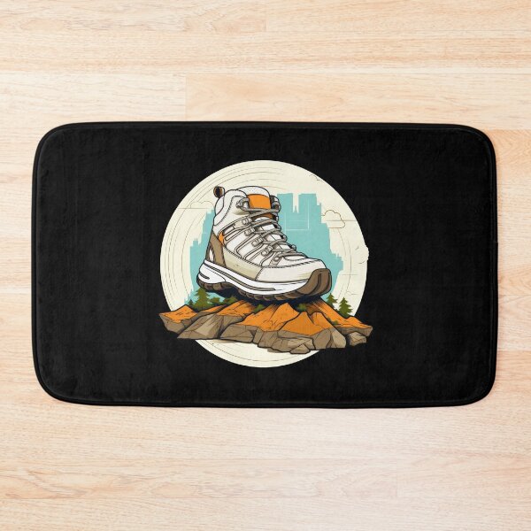 Item preview, Outdoor hiking shoe with mountains in a modern design designed and sold by mgoo.