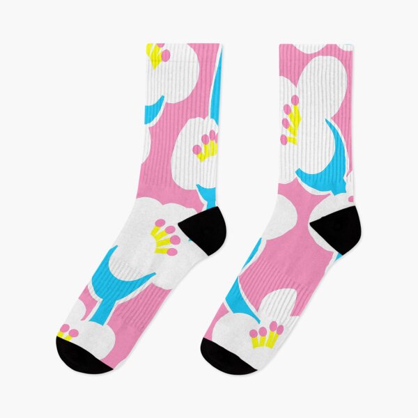 Item preview, Modern Abstract Summer Bindweed Flowers in Pink, White and Aqua designed and sold by Deutschic.