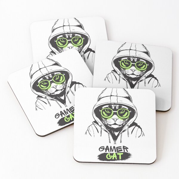 Item preview, Gamer cat, hacker cat designed and sold by ZawzawNFT.