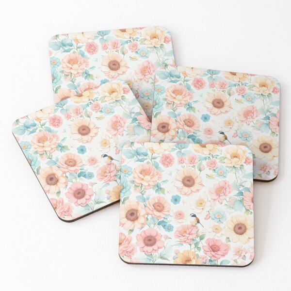 Item preview, Cute colorful pastel flowers v.16 designed and sold by Neranchara.