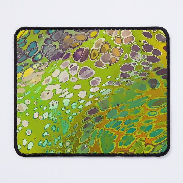 Item preview, Bright Green, Yellow and Teal, Dirty Pour Acrylic Organic Pattern - WelshDesignsRB001 designed and sold by welshdesigns.