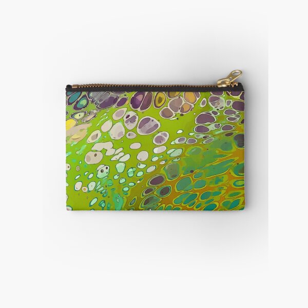 Item preview, Bright Green, Yellow and Teal, Dirty Pour Acrylic Organic Pattern - WelshDesignsRB001 designed and sold by welshdesigns.