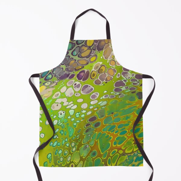 Item preview, Bright Green, Yellow and Teal, Dirty Pour Acrylic Organic Pattern - WelshDesignsRB001 designed and sold by welshdesigns.