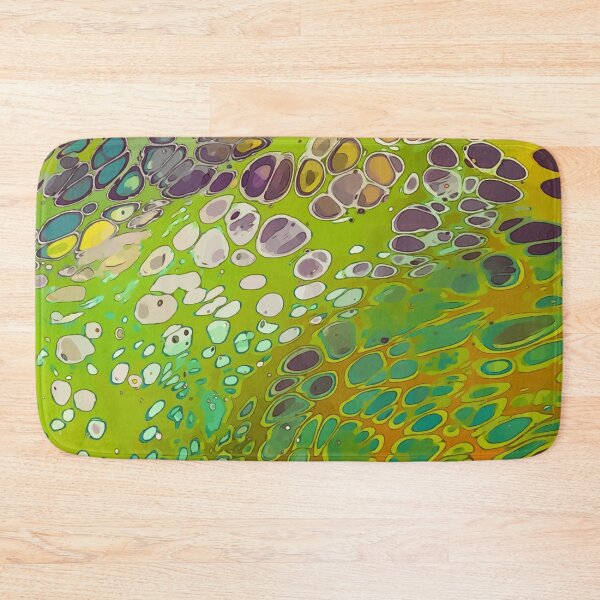 Item preview, Bright Green, Yellow and Teal, Dirty Pour Acrylic Organic Pattern - WelshDesignsRB001 designed and sold by welshdesigns.