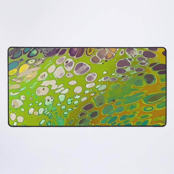 Item preview, Bright Green, Yellow and Teal, Dirty Pour Acrylic Organic Pattern - WelshDesignsRB001 designed and sold by welshdesigns.