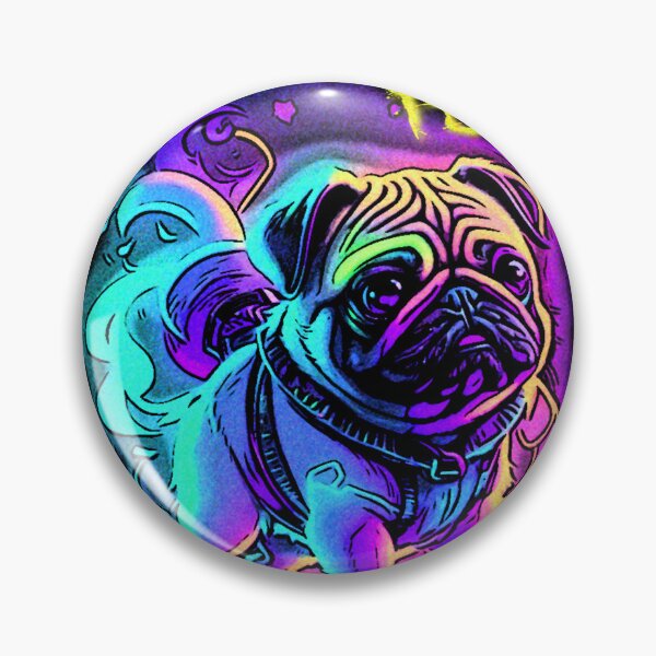 Item preview, Pug Graffiti Art 15 designed and sold by RedBluffTraders.