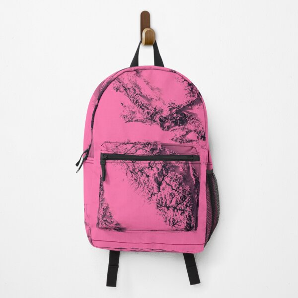 Item preview, California Pink Relief Map Malibu Beach 3D digitally-rendered designed and sold by ThinkAboutMaps.
