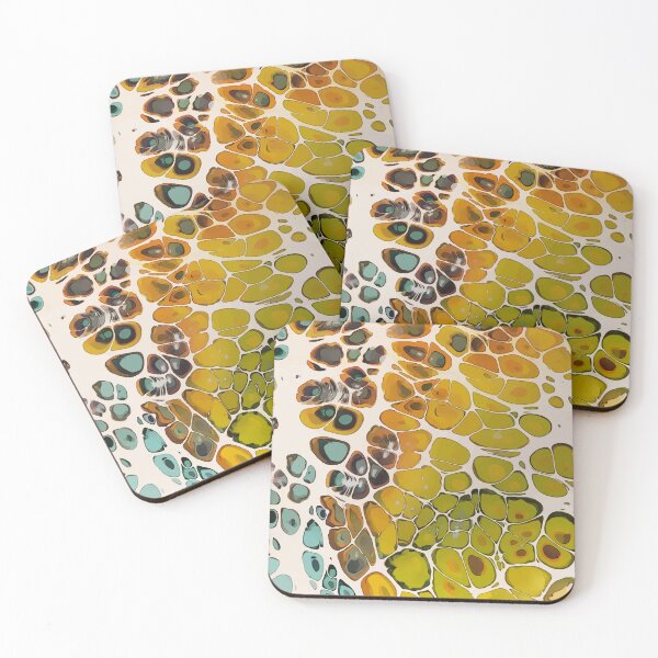 Item preview, Floating Islands, Dirty Pour Acrylic Organic Pattern - WelshDesignsRB001 designed and sold by welshdesigns.