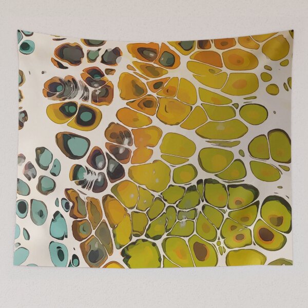 Item preview, Floating Islands, Dirty Pour Acrylic Organic Pattern - WelshDesignsRB001 designed and sold by welshdesigns.