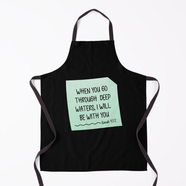 Item preview, Isaiah 43:2 Bible Verse Christian Quote designed and sold by mariejosee22.