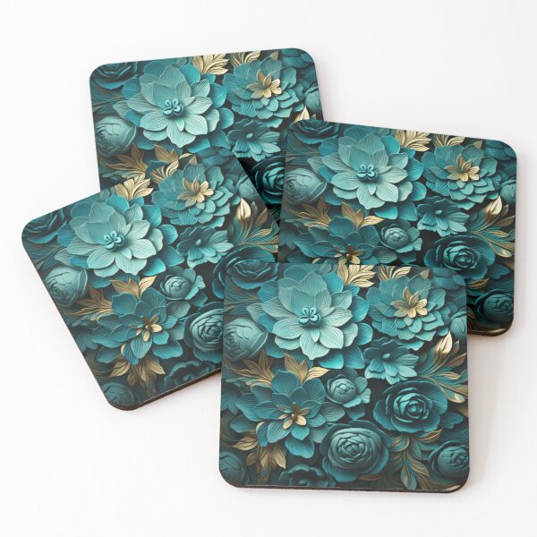 Item preview, Cyan flower texture v1 designed and sold by KostasCreations.