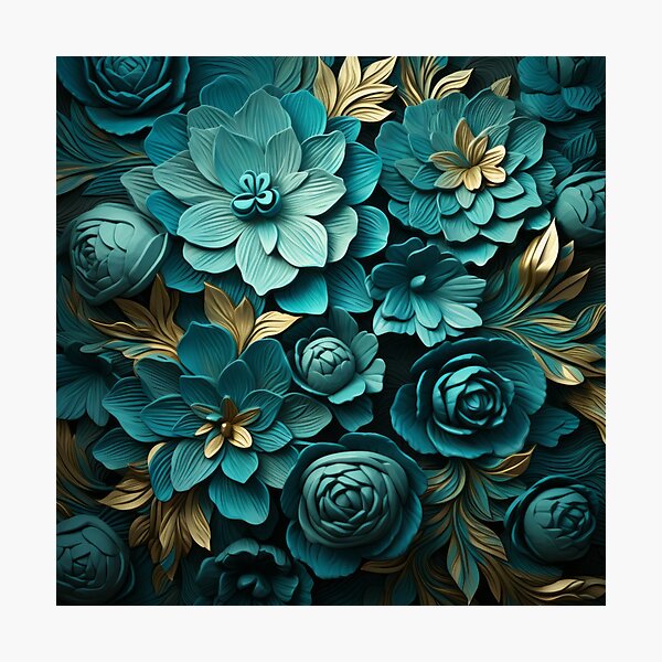 Item preview, Cyan flower texture v1 designed and sold by KostasCreations.