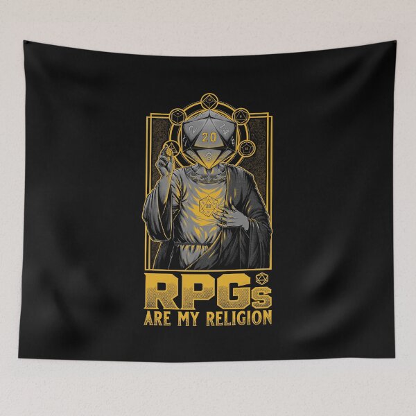 Item preview, RPGs are my Religion - D20 Cool Gift designed and sold by Studio Mootant.