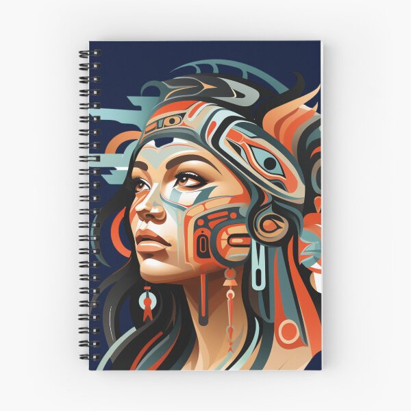 Item preview, Beautiful Native American Woman designed and sold by StudioRedKoala.