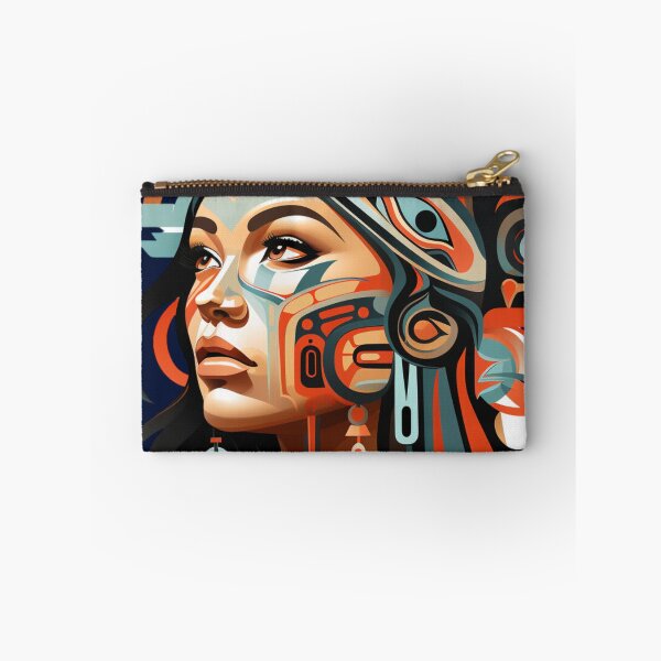 Item preview, Beautiful Native American Woman designed and sold by StudioRedKoala.