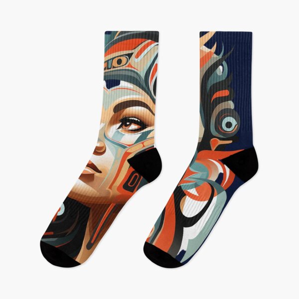 Item preview, Beautiful Native American Woman designed and sold by StudioRedKoala.
