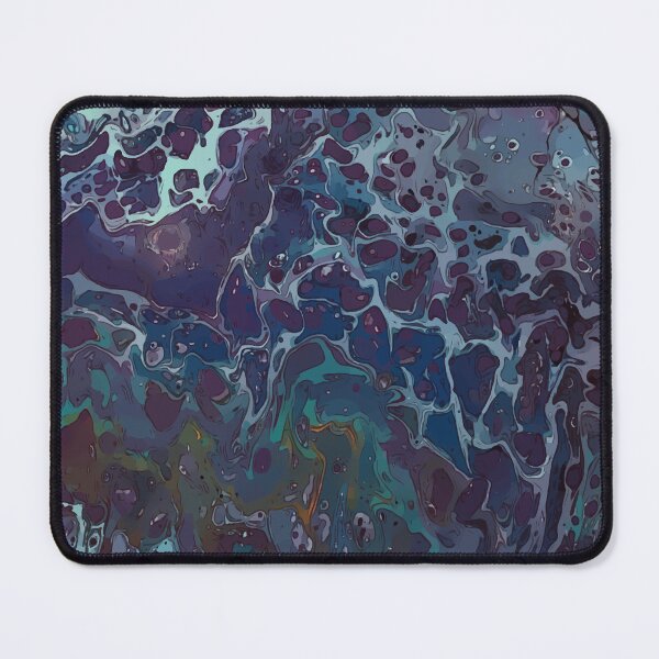 Item preview, Dark Purple and Teal, Dirty Pour Acrylic Organic Pattern - WelshDesignsRB001 designed and sold by welshdesigns.