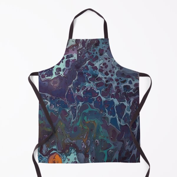Item preview, Dark Purple and Teal, Dirty Pour Acrylic Organic Pattern - WelshDesignsRB001 designed and sold by welshdesigns.