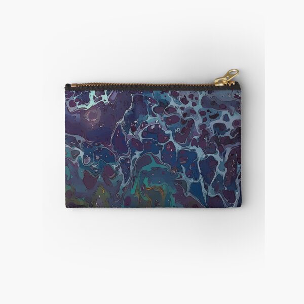 Item preview, Dark Purple and Teal, Dirty Pour Acrylic Organic Pattern - WelshDesignsRB001 designed and sold by welshdesigns.