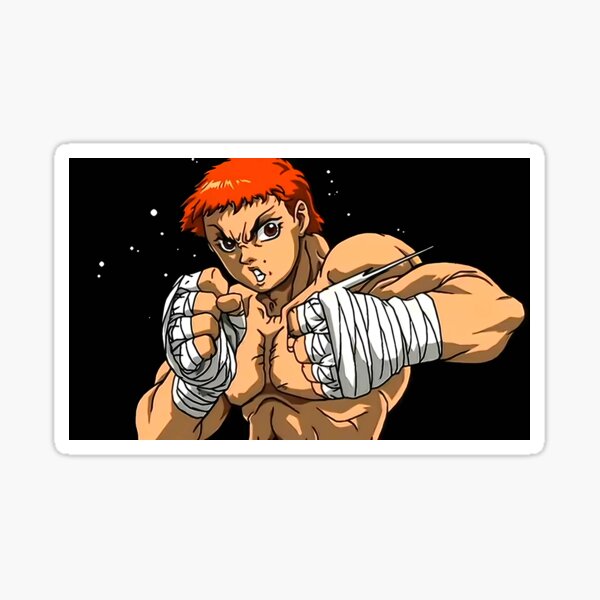 Yuichiro Hanma Baki the grappler sticker Sticker for Sale by