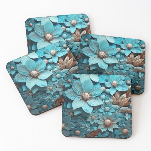 Item preview, Cyan flower texture v2 designed and sold by KostasCreations.