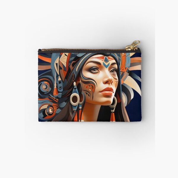 Item preview, Beautiful Native American Woman designed and sold by StudioRedKoala.