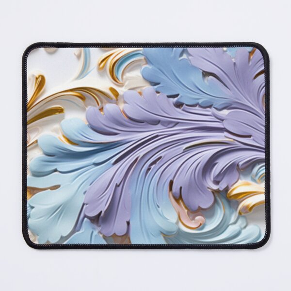 Item preview, Colorful Feathery 3D Purple Swirl Print Background designed and sold by PaperieJennifer.