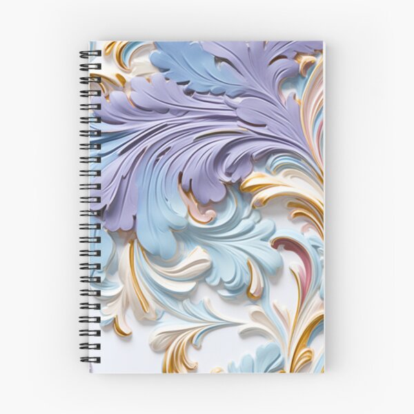 Item preview, Colorful Feathery 3D Purple Swirl Print Background designed and sold by PaperieJennifer.