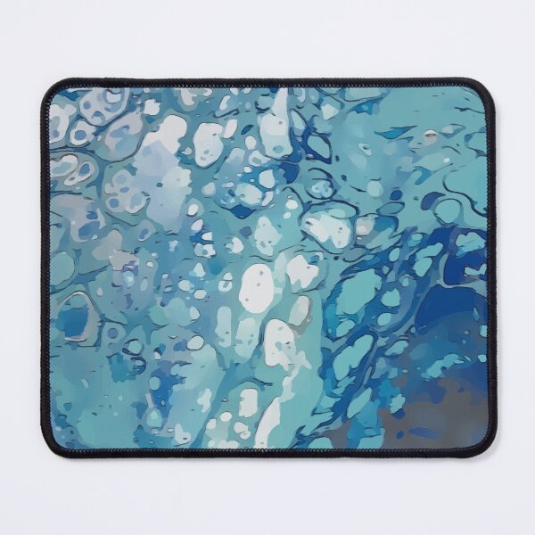 Item preview, Ice Cold Blues and Grays, Dirty Pour Acrylic Organic Pattern - WelshDesignsRB001 designed and sold by welshdesigns.
